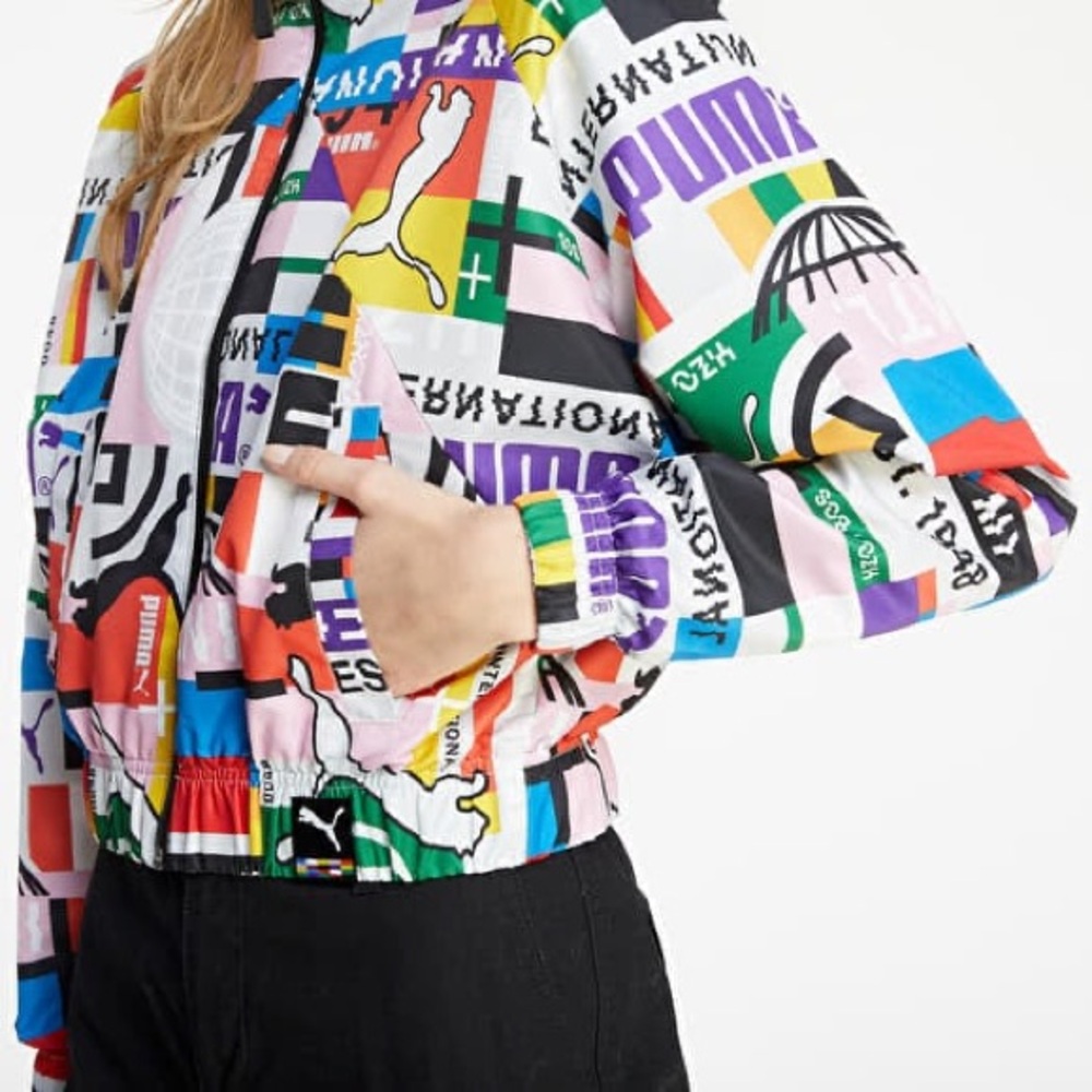 NWT Puma International Lab Track Jacket Multicolor | XS - Picture 5 of 10